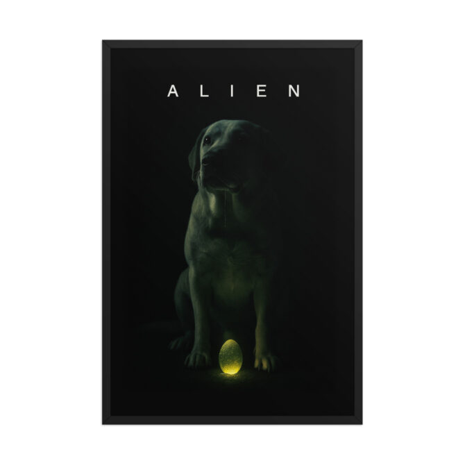 Custom Pet Alien Movie Poster – “Alien” Style Framed Artwork - Image 5