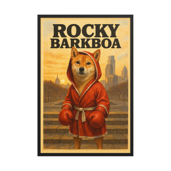 Custom Pet Poster – Rocky Barkboa | Personalized Movie-Inspired Wall Art - Image 5