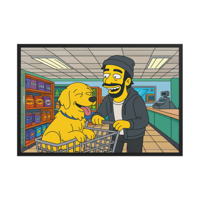 THE SIMPSONS - Kwik-E Shop Visit Custom Pet & Owner Poster - Image 5