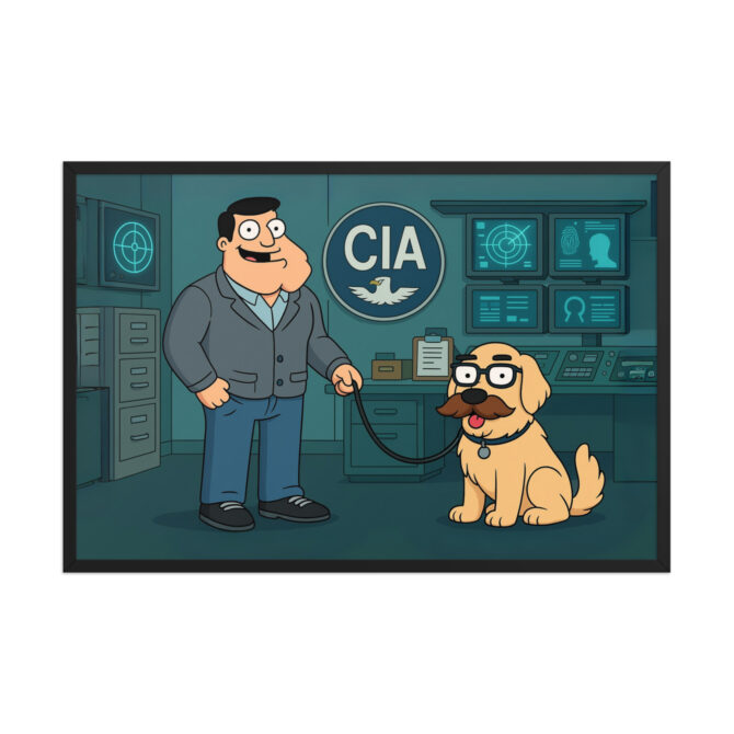 AMERICAN DAD Custom Pet Poster – CIA Office Cartoon Style - Image 5