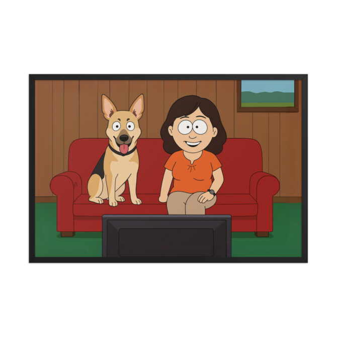 Custom South Park Living Room Pet & Owner Cartoon Poster - Image 5