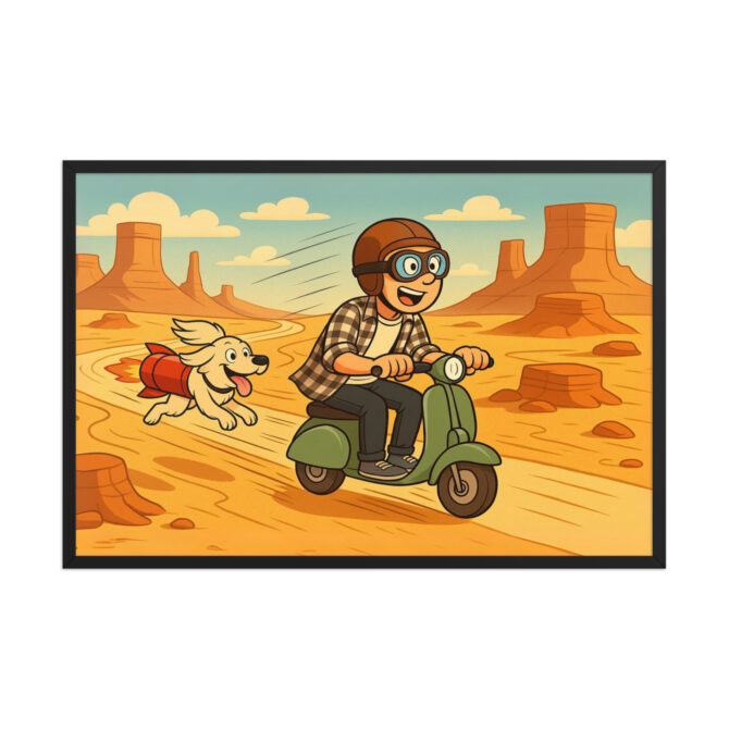 LOONEY TUNES – Classic Desert Chase Custom Pet & Owner Poster - Image 5
