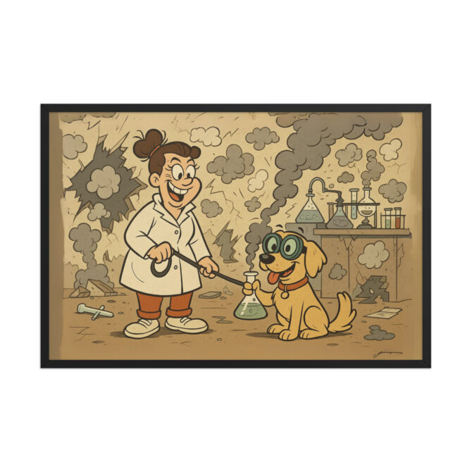 LOONEY TUNES – Explosive Lab Gag Scene Custom Pet Poster - Image 5