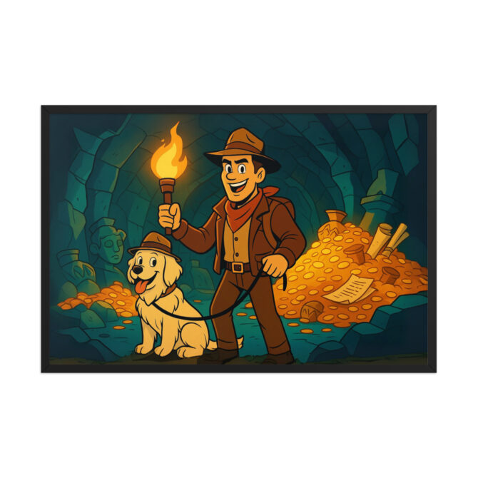 DUCKTALES – Treasure Cave Adventure | Custom Pet & Owner Cartoon Poster - Image 5