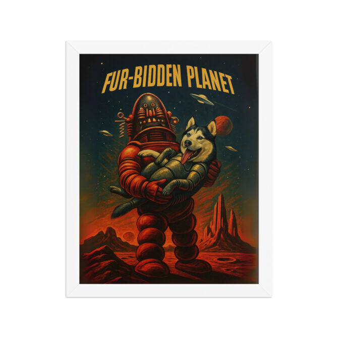 Custom Pet Movie Poster – Fur-bidden Planet (Forbidden Planet Style) - Image 6