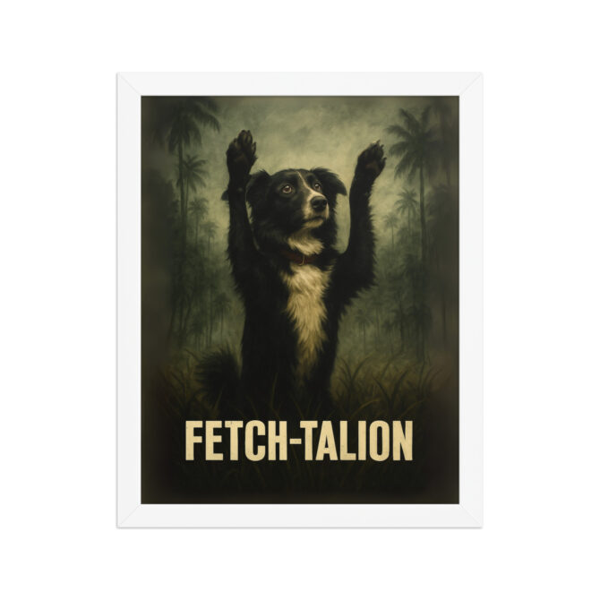 Fetch-talion Custom Pet Movie Poster – Platoon-Inspired Wall Art - Image 6