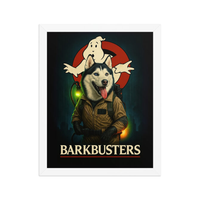 Custom Pet Ghostbusters Poster – “Barkbusters” Framed Artwork - Image 6