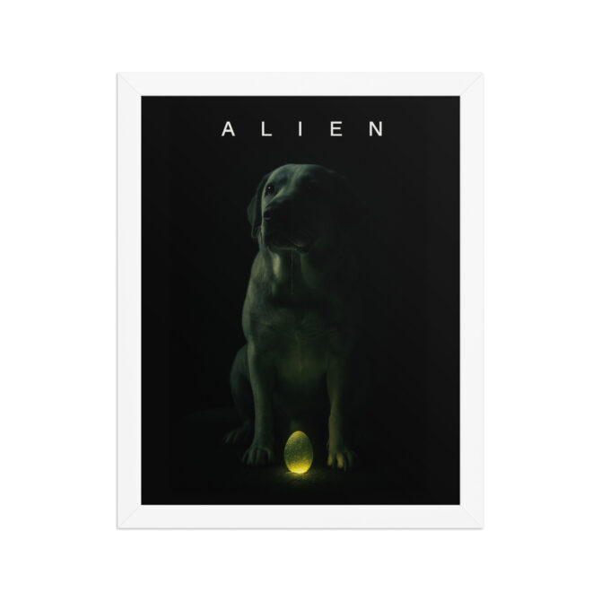Custom Pet Alien Movie Poster – “Alien” Style Framed Artwork - Image 6