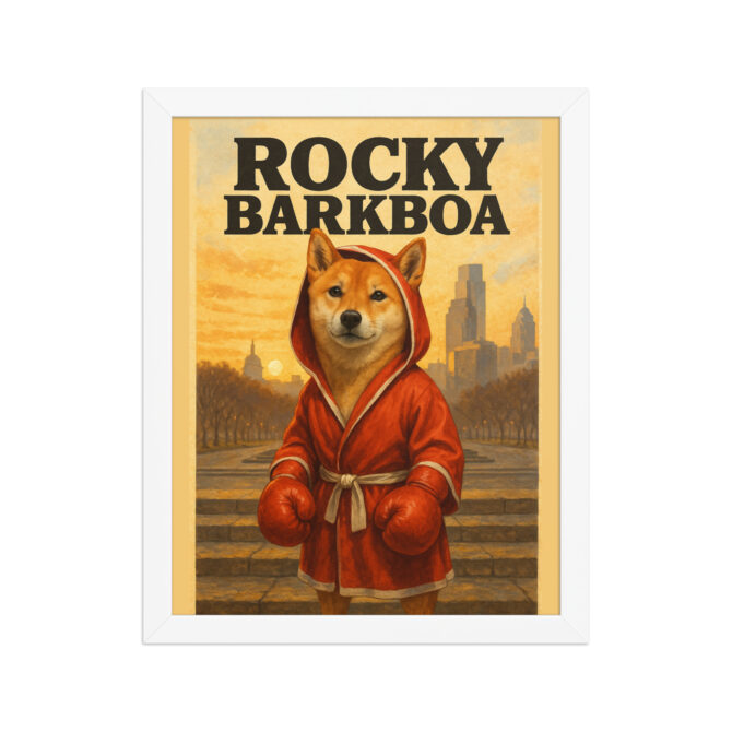 Custom Pet Poster – Rocky Barkboa | Personalized Movie-Inspired Wall Art - Image 6