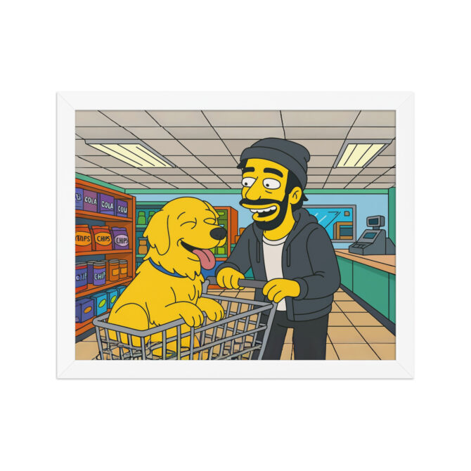 THE SIMPSONS - Kwik-E Shop Visit Custom Pet & Owner Poster - Image 6