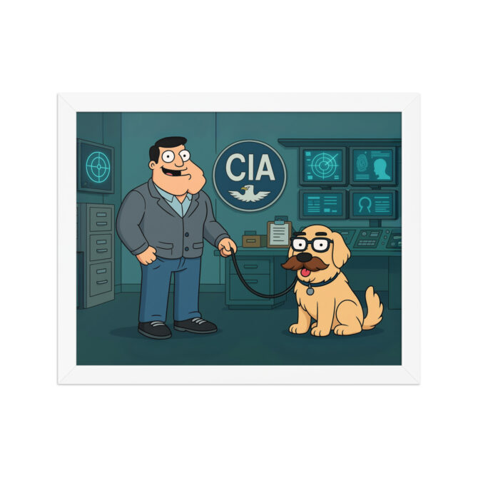 AMERICAN DAD Custom Pet Poster – CIA Office Cartoon Style - Image 6