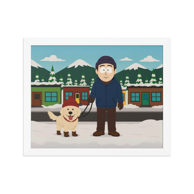 SOUTH PARK – Snowy Street Custom Pet & Owner Poster - Image 6