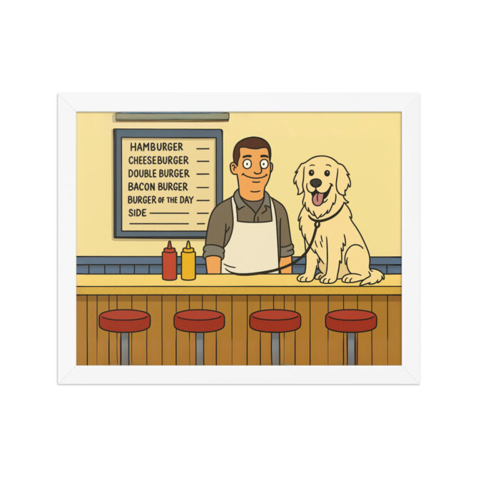 BOB’S BURGERS – Custom Pet & Owner Poster at Burger Counter - Image 6