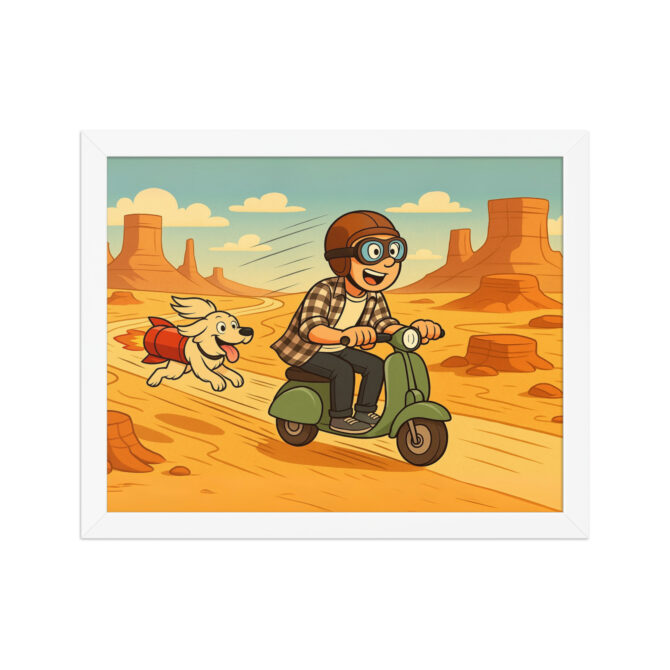 LOONEY TUNES – Classic Desert Chase Custom Pet & Owner Poster - Image 6