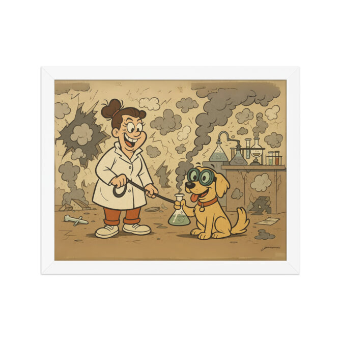 LOONEY TUNES – Explosive Lab Gag Scene Custom Pet Poster - Image 6