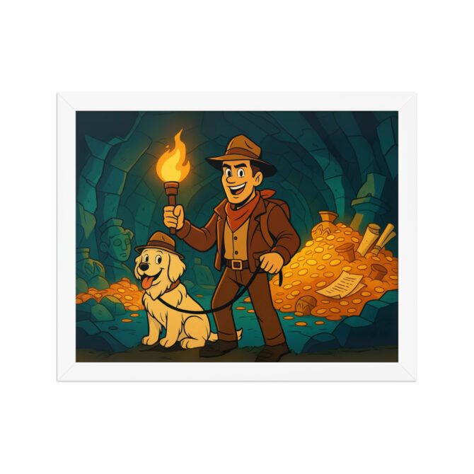 DUCKTALES – Treasure Cave Adventure | Custom Pet & Owner Cartoon Poster - Image 6