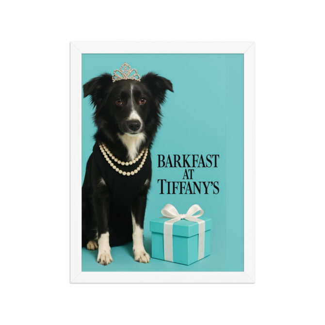Custom Pet Poster – Barkfast at Tiffany’s | Framed Classic Movie Print - Image 7