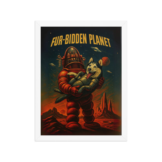 Custom Pet Movie Poster – Fur-bidden Planet (Forbidden Planet Style) - Image 7