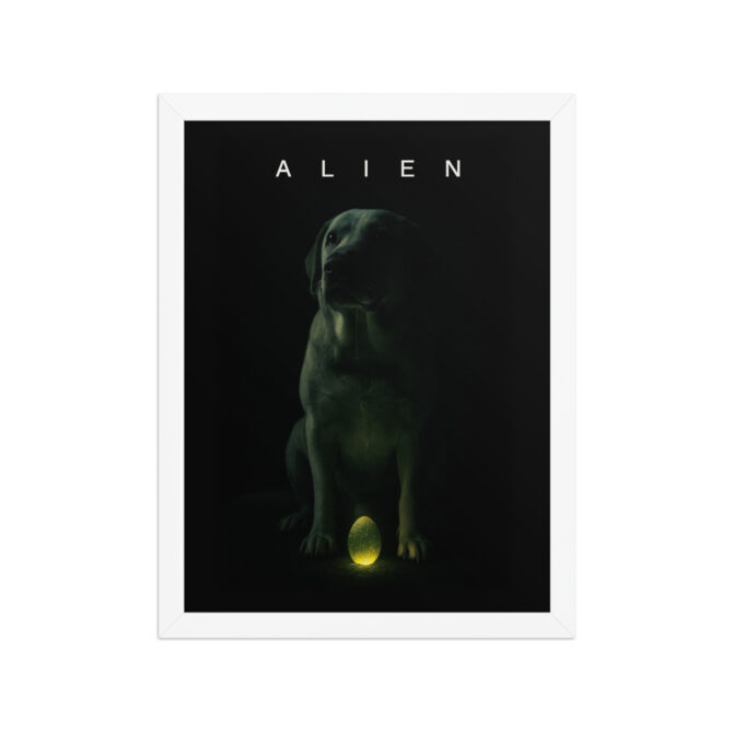 Custom Pet Alien Movie Poster – “Alien” Style Framed Artwork - Image 7