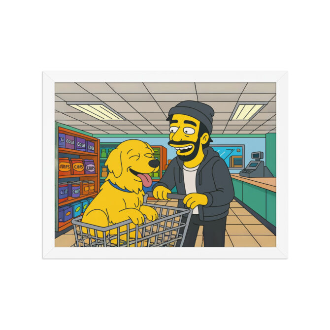 THE SIMPSONS - Kwik-E Shop Visit Custom Pet & Owner Poster - Image 7