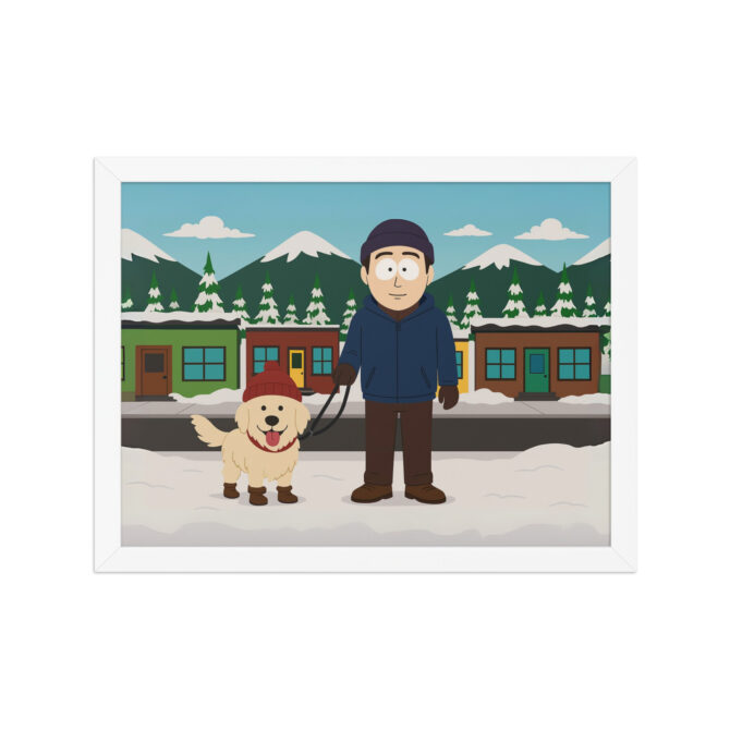 SOUTH PARK – Snowy Street Custom Pet & Owner Poster - Image 7