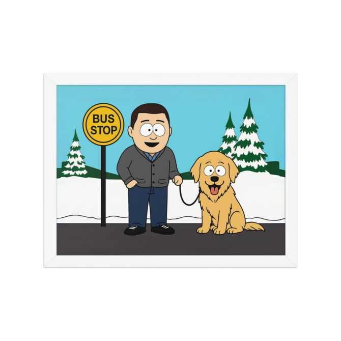 SOUTH PARK – School Bus Stop Custom Pet & Owner Poster - Image 7