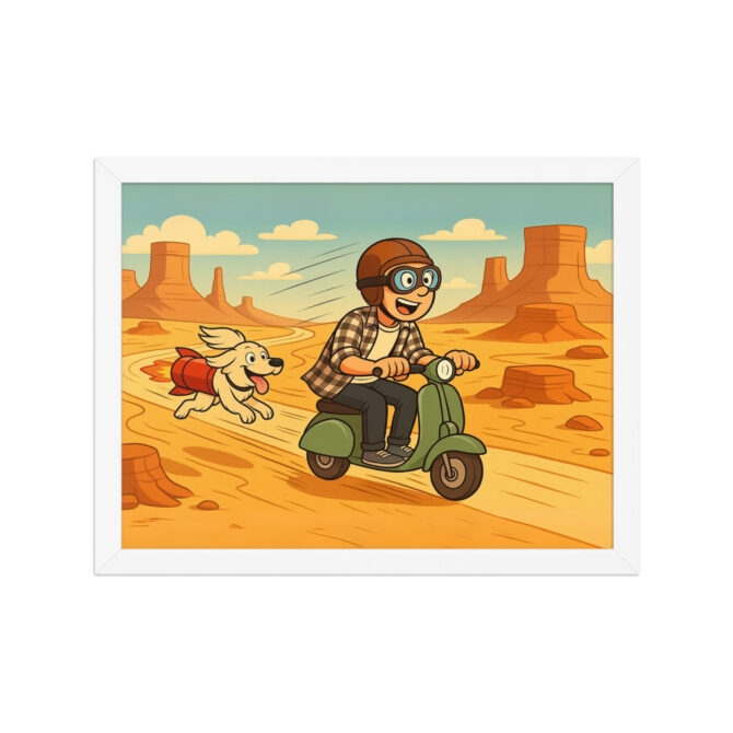 LOONEY TUNES – Classic Desert Chase Custom Pet & Owner Poster - Image 7