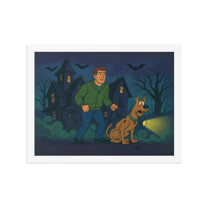 SCOOBY-DOO Haunted Mansion Custom Pet & Owner Cartoon Poster – Framed Wall Art - Image 7