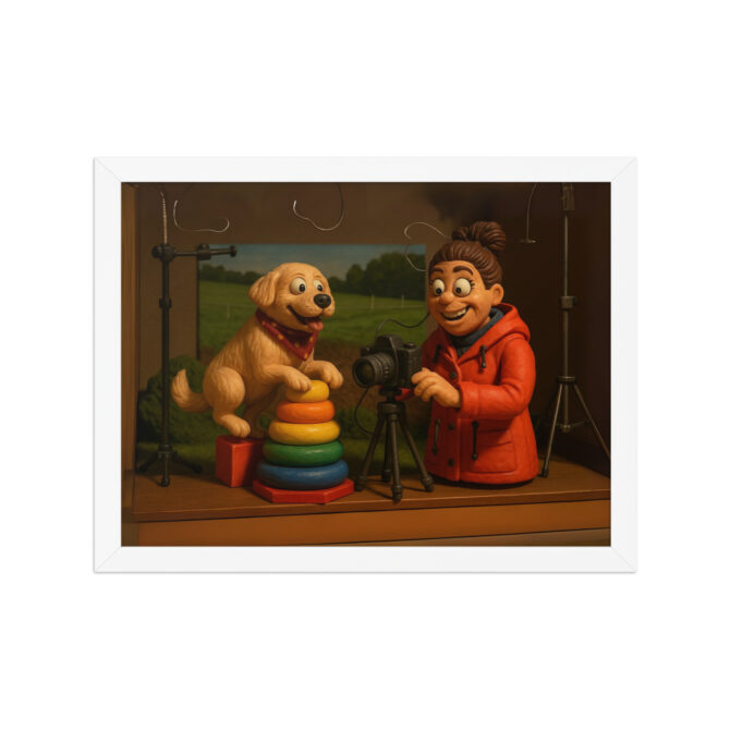 Custom ROBOT CHICKEN Mini Toy Studio Pet & Owner Poster – Framed Cartoon Artwork - Image 7