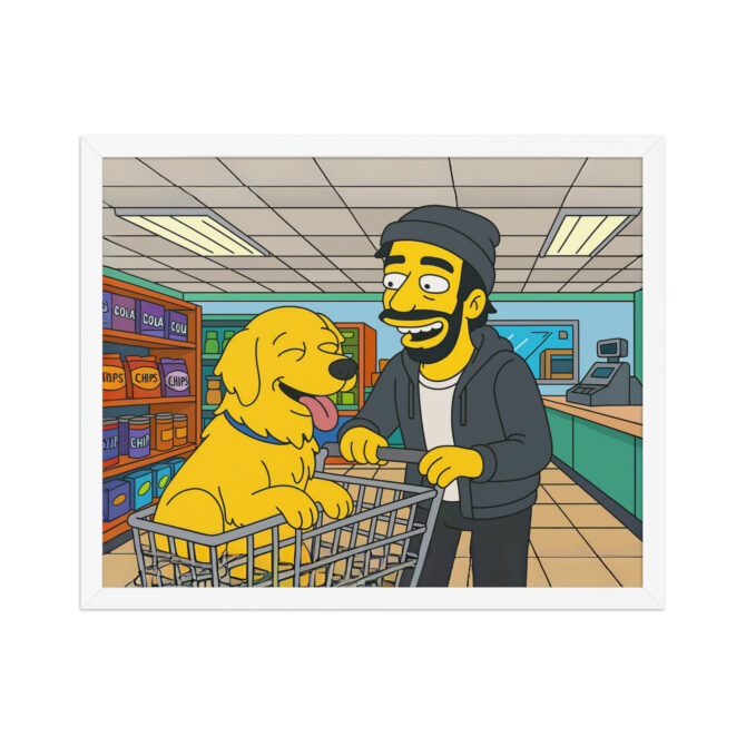 THE SIMPSONS - Kwik-E Shop Visit Custom Pet & Owner Poster - Image 8