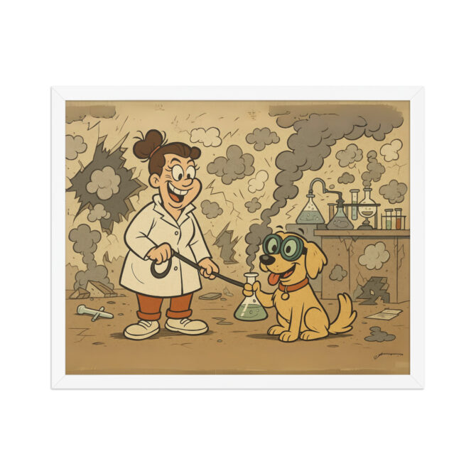 LOONEY TUNES – Explosive Lab Gag Scene Custom Pet Poster - Image 8