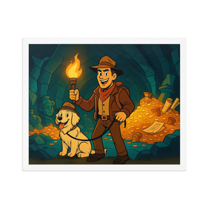 DUCKTALES – Treasure Cave Adventure | Custom Pet & Owner Cartoon Poster - Image 8