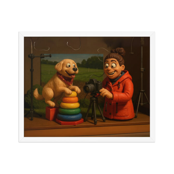 Custom ROBOT CHICKEN Mini Toy Studio Pet & Owner Poster – Framed Cartoon Artwork - Image 8
