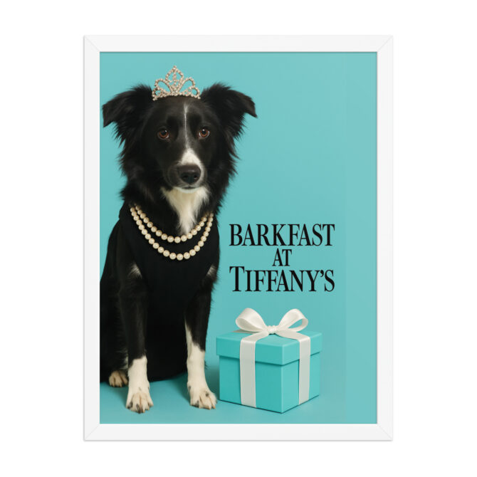 Custom Pet Poster – Barkfast at Tiffany’s | Framed Classic Movie Print - Image 8