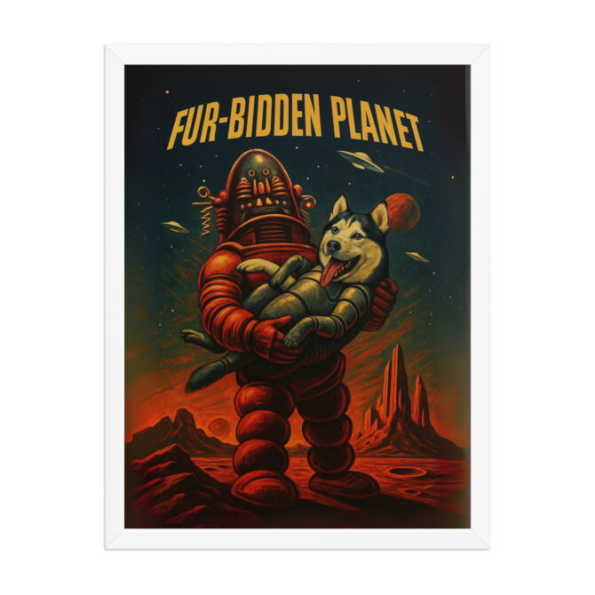 Custom Pet Movie Poster – Fur-bidden Planet (Forbidden Planet Style) - Image 8