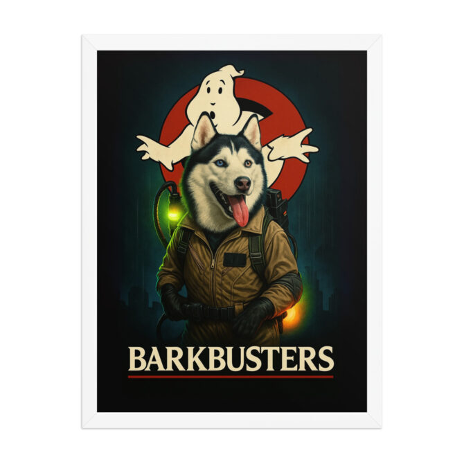 Custom Pet Ghostbusters Poster – “Barkbusters” Framed Artwork - Image 8