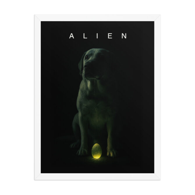 Custom Pet Alien Movie Poster – “Alien” Style Framed Artwork - Image 8