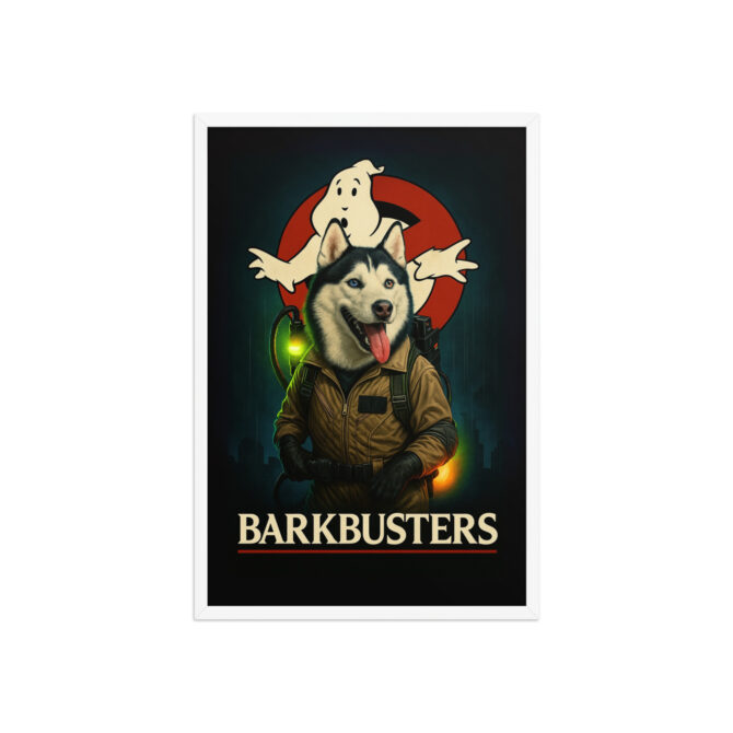 Custom Pet Ghostbusters Poster – “Barkbusters” Framed Artwork - Image 9