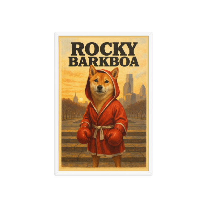 Custom Pet Poster – Rocky Barkboa | Personalized Movie-Inspired Wall Art - Image 9