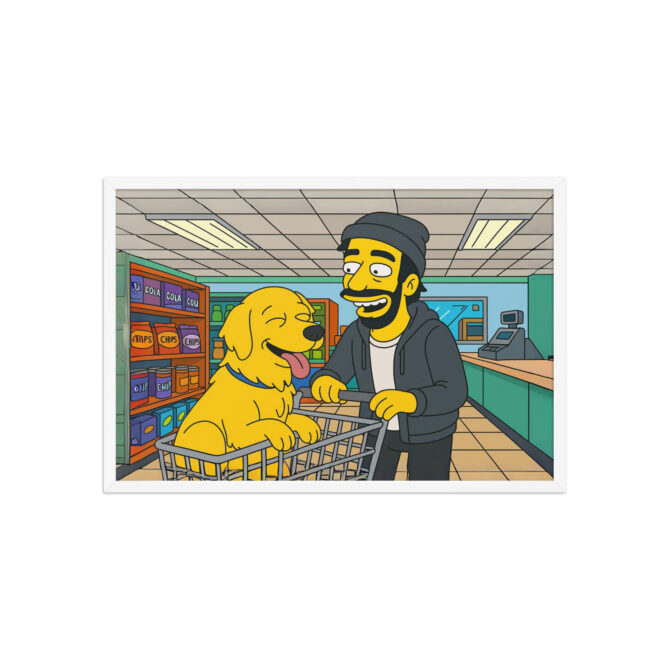 THE SIMPSONS - Kwik-E Shop Visit Custom Pet & Owner Poster - Image 9