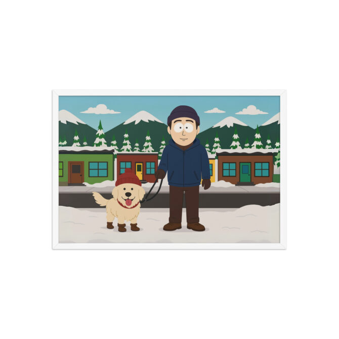 SOUTH PARK – Snowy Street Custom Pet & Owner Poster - Image 9