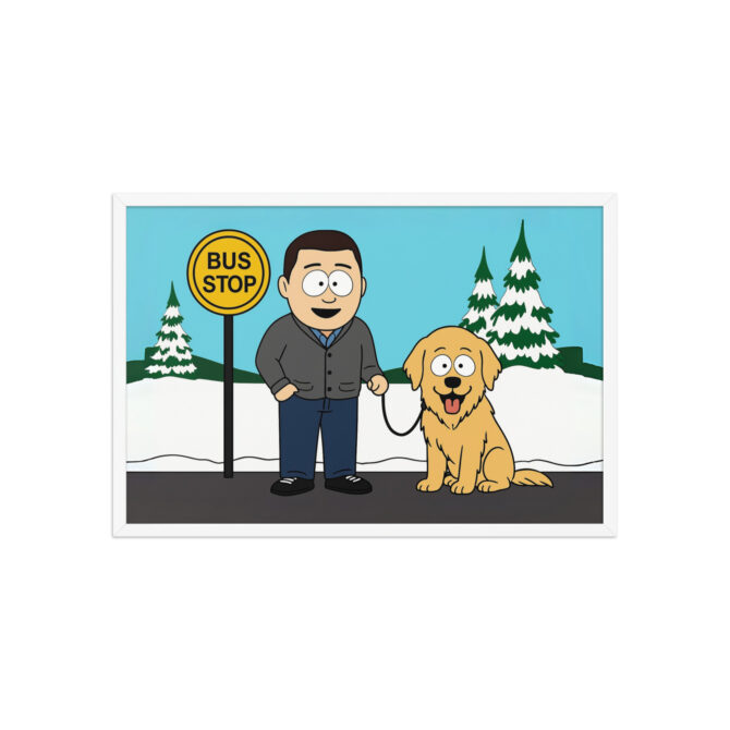 SOUTH PARK – School Bus Stop Custom Pet & Owner Poster - Image 9