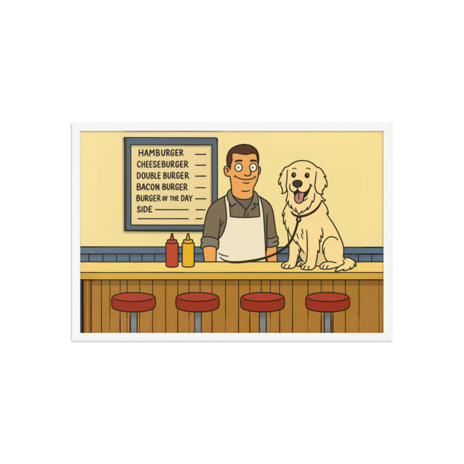 BOB’S BURGERS – Custom Pet & Owner Poster at Burger Counter - Image 9
