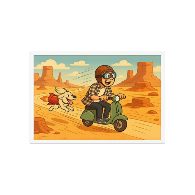 LOONEY TUNES – Classic Desert Chase Custom Pet & Owner Poster - Image 9
