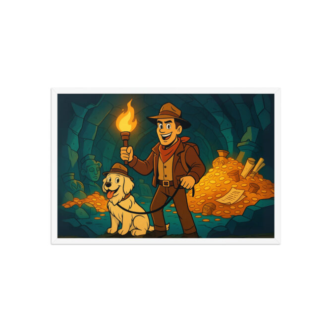DUCKTALES – Treasure Cave Adventure | Custom Pet & Owner Cartoon Poster - Image 9