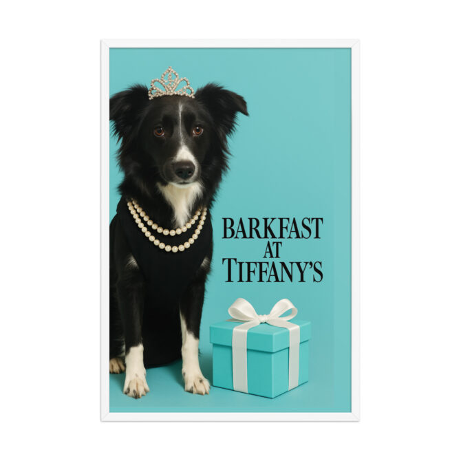 Custom Pet Poster – Barkfast at Tiffany’s | Framed Classic Movie Print - Image 10