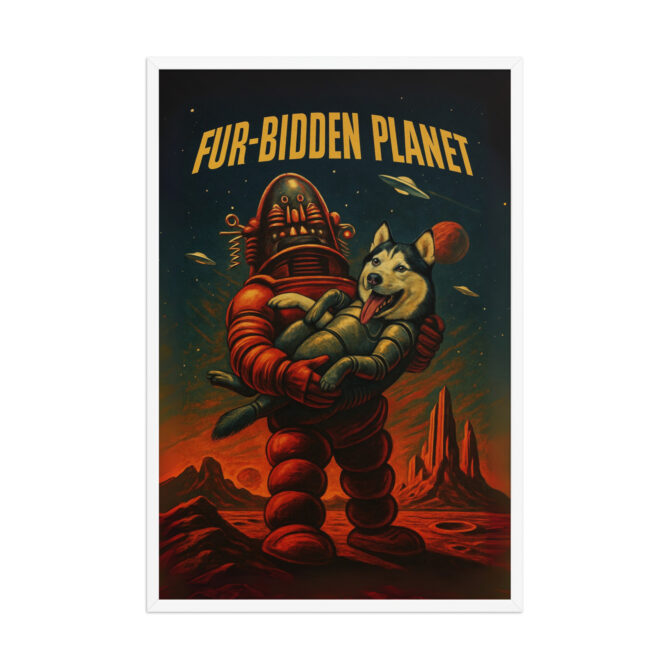 Custom Pet Movie Poster – Fur-bidden Planet (Forbidden Planet Style) - Image 10