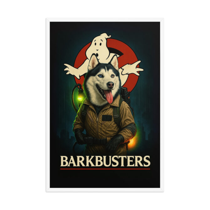 Custom Pet Ghostbusters Poster – “Barkbusters” Framed Artwork - Image 10