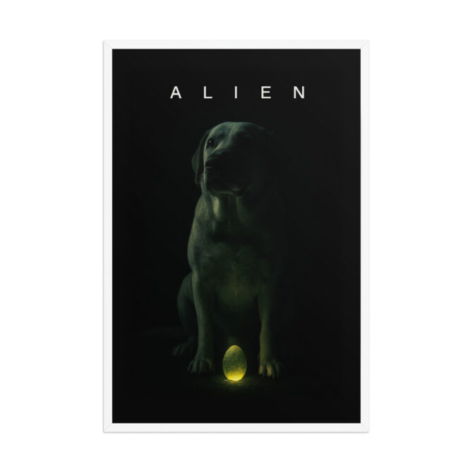 Custom Pet Alien Movie Poster – “Alien” Style Framed Artwork - Image 10
