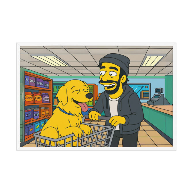 THE SIMPSONS - Kwik-E Shop Visit Custom Pet & Owner Poster - Image 10